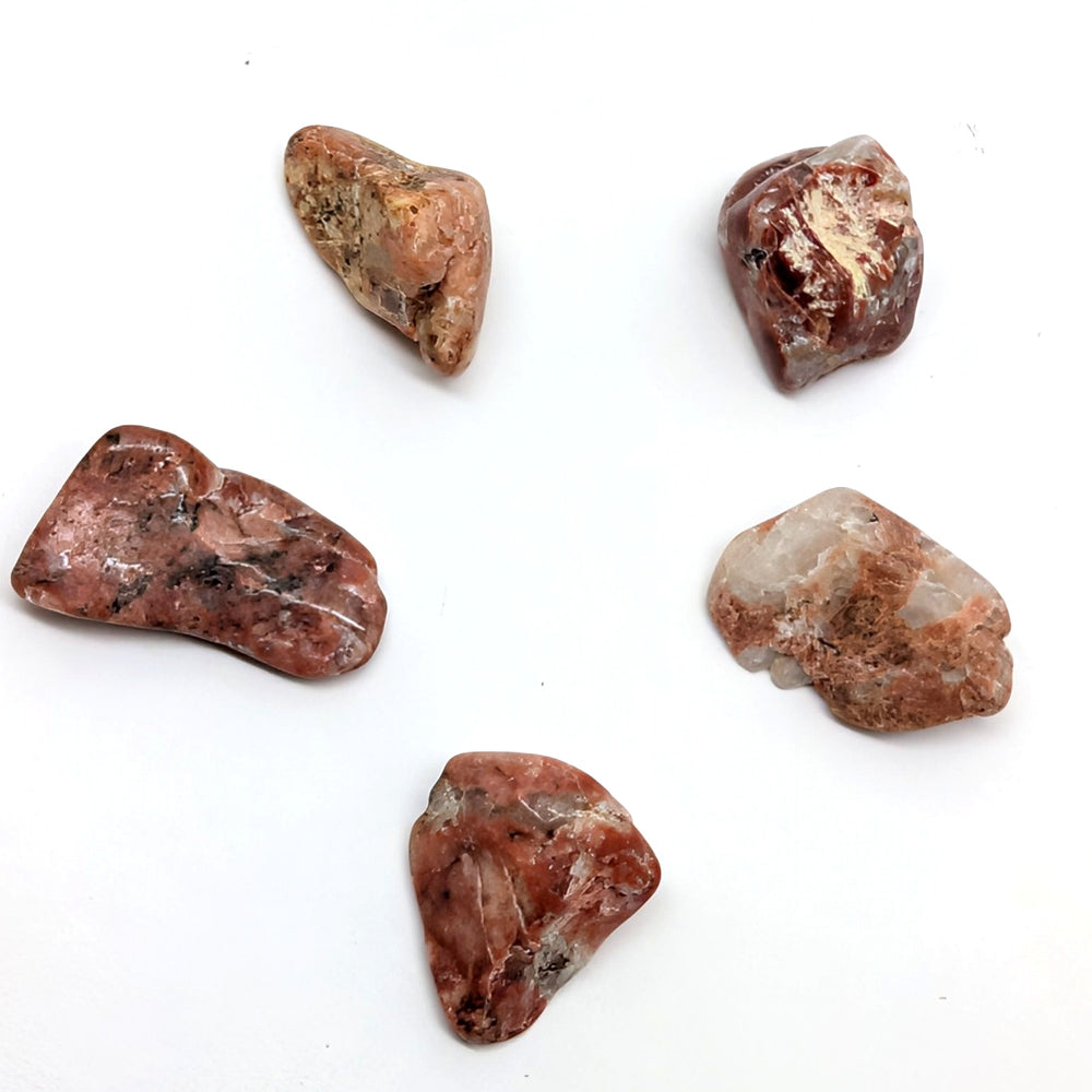 Pink Azeztulite Tumbled Stones 2-3g Small Pocket Crystals