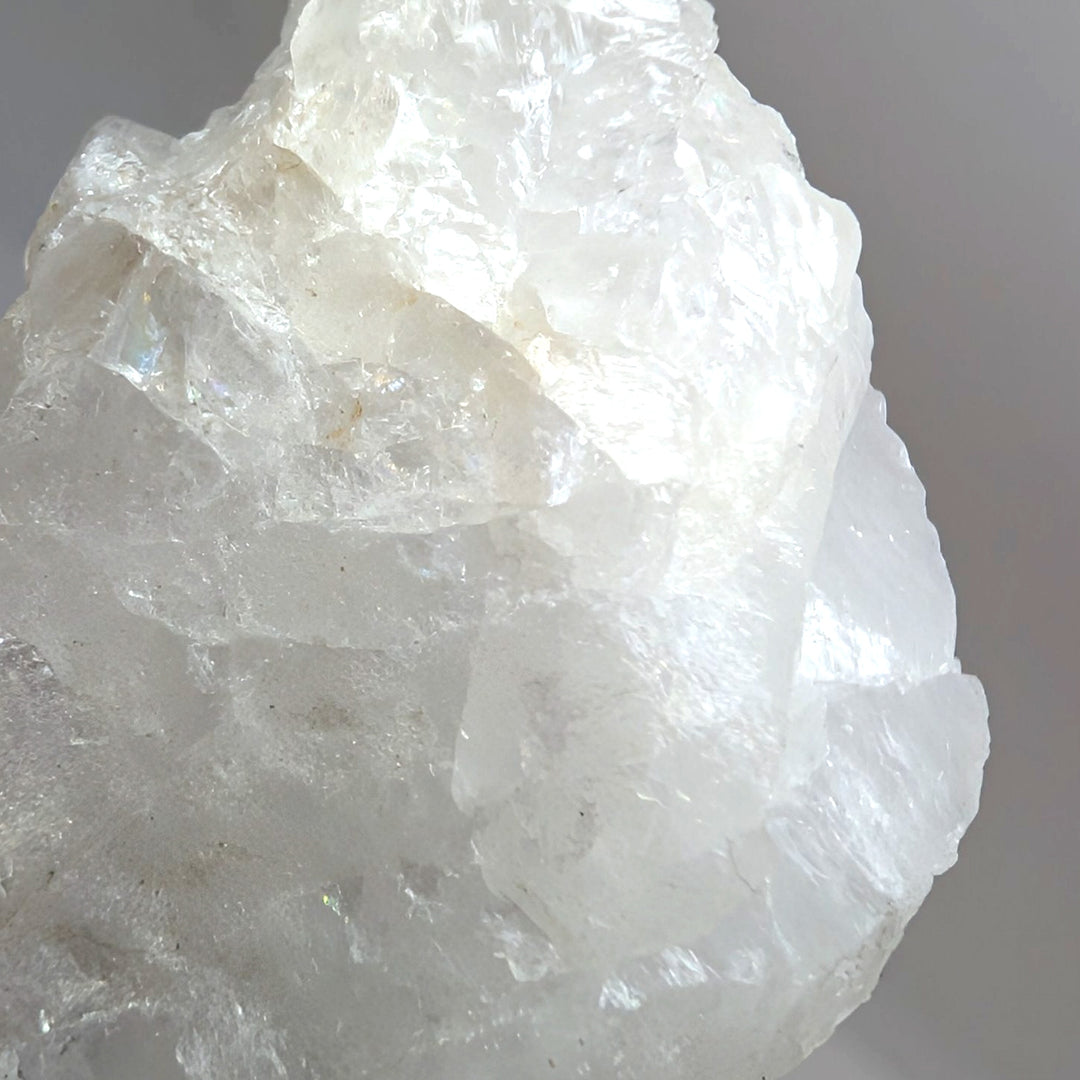 White Azeztulite Raw Crystal Specimen High Frequency Quartz