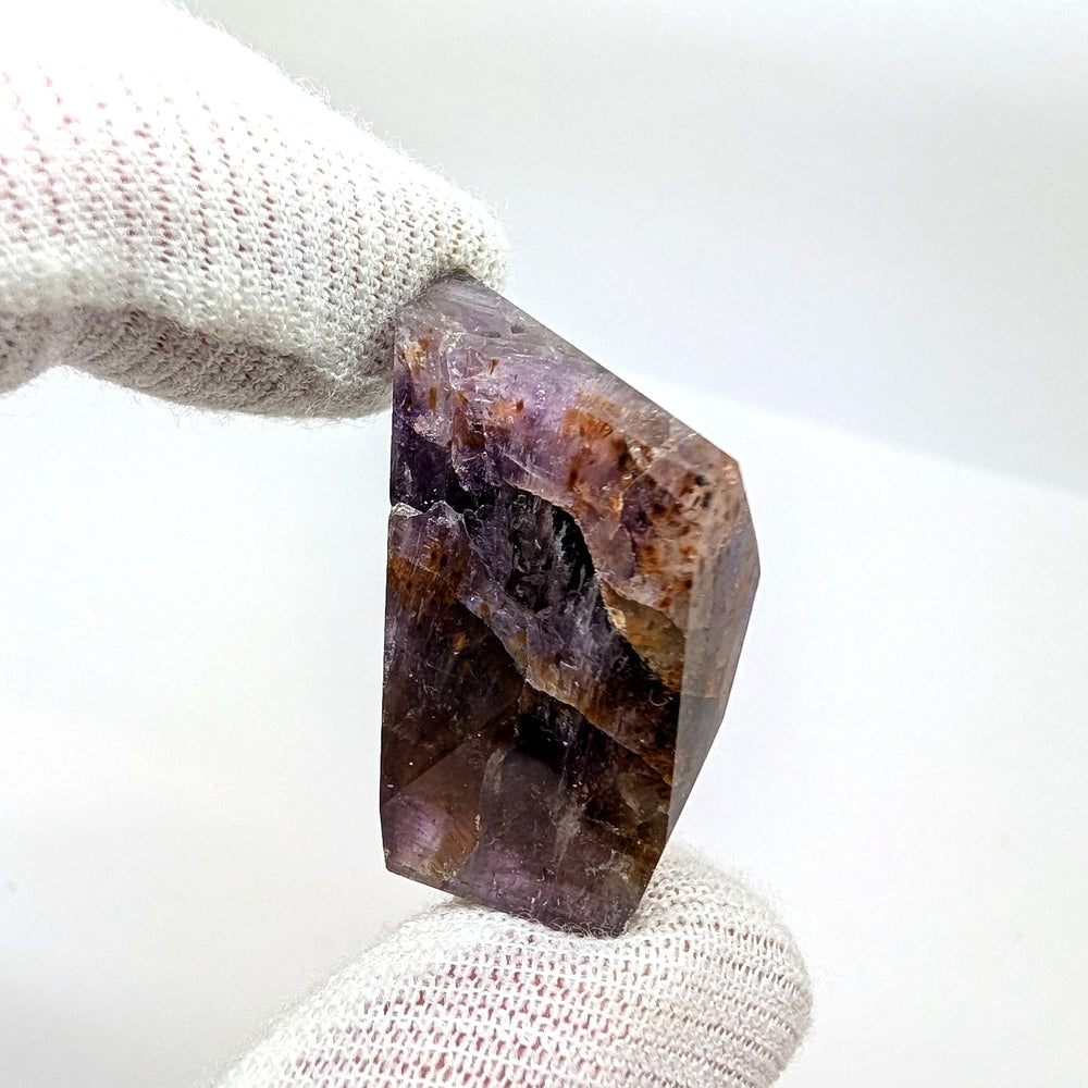 Super Seven Crystal Point 10.6g Polished Sacred Seven Quartz Specimen