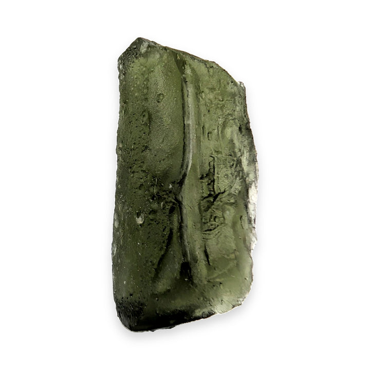 Moldavite Tektite Specimen 4.0g Raw Etched Elongated Czech Glass