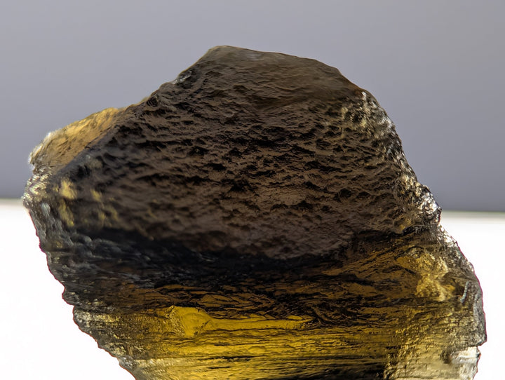 Moldavite Tektite Specimen 2.2g Raw Textured Czech Glass