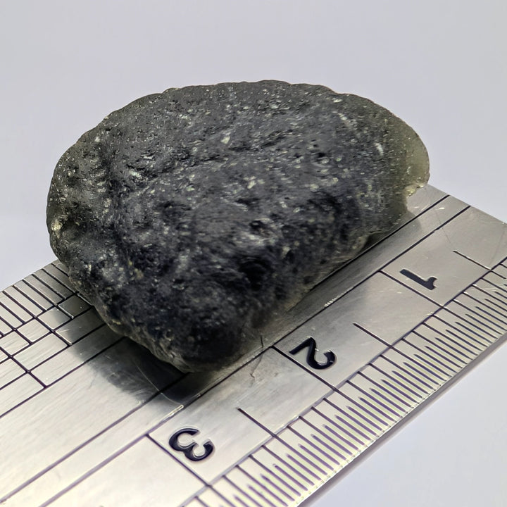 Moldavite Tektite Specimen 6.1g Raw Deep Green Tektite
