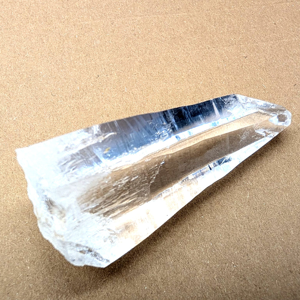 Danburite Crystal Point 71g High Clarity Natural Blade Specimen