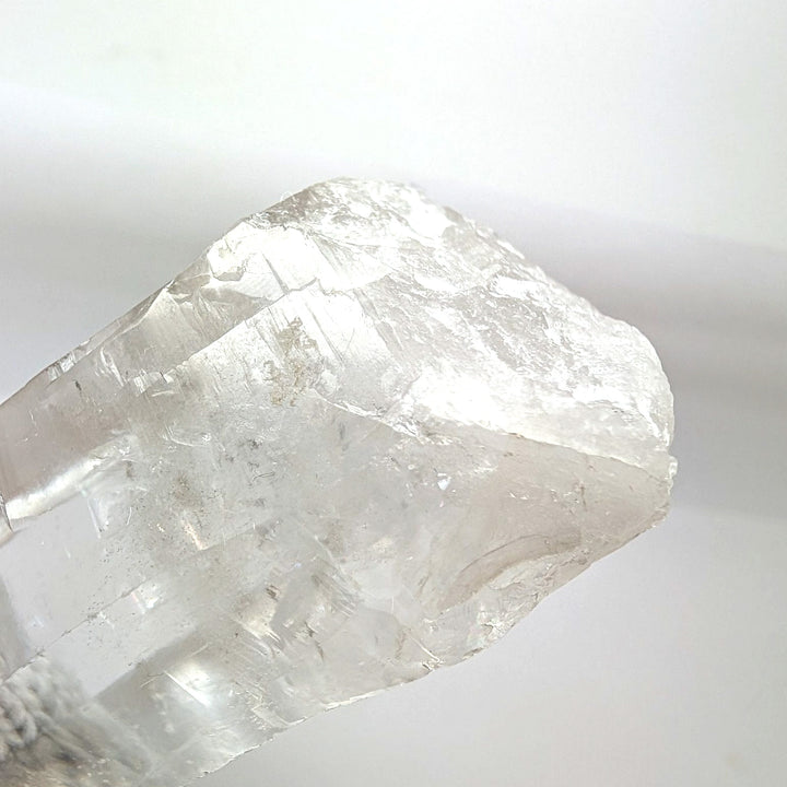 Satyaloka Clear Azeztulite Point 144g High-Clarity Quartz Wand