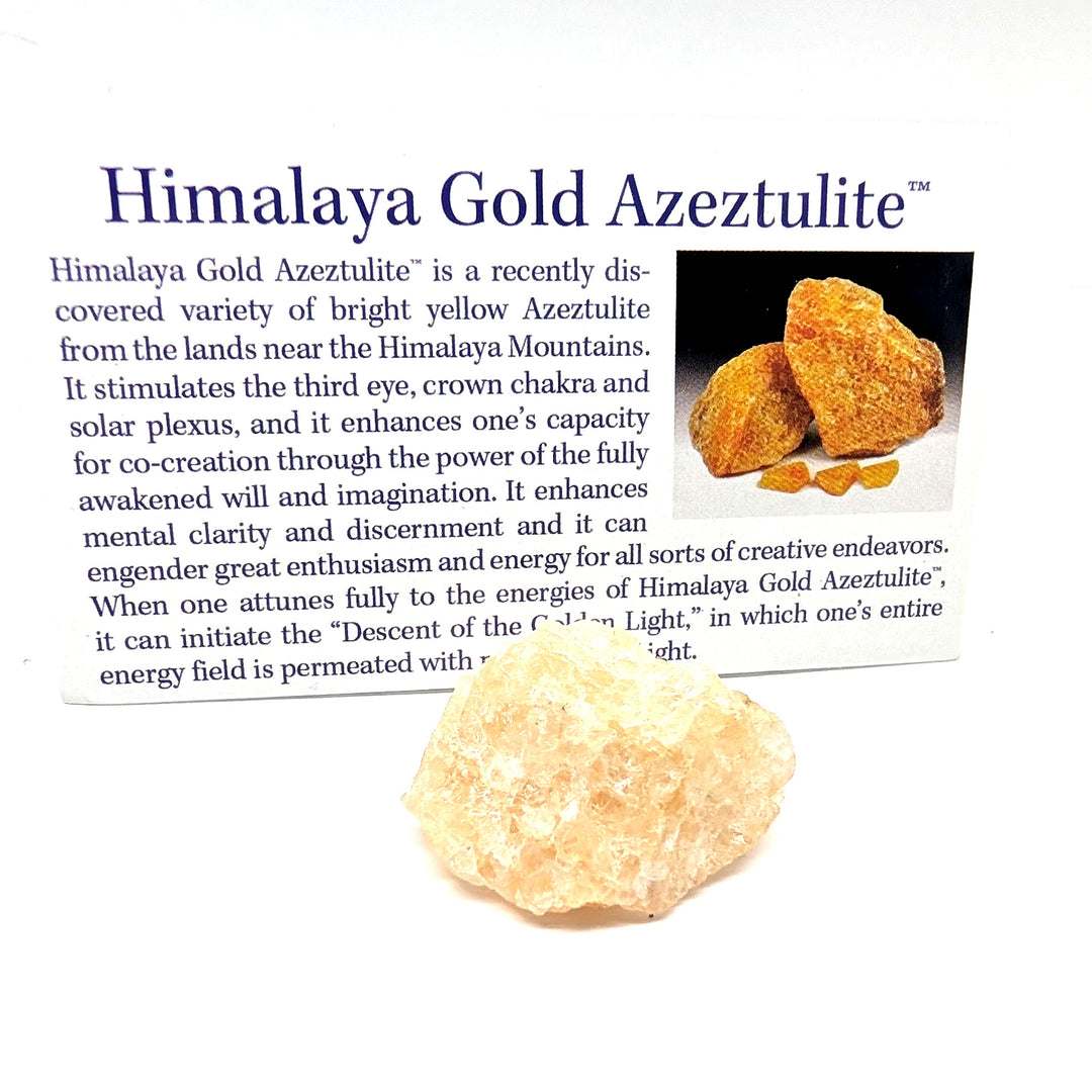 Himalaya Gold Azeztulite Specimen 12.9g Raw Quartz
