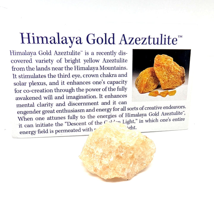 Himalaya Gold Azeztulite Specimen 12.9g Raw Quartz