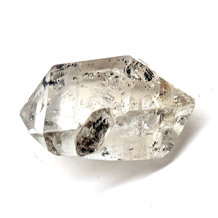 Herkimer Diamond Quartz Cluster with Sidecar Child Crystal 9g Raw Specimen