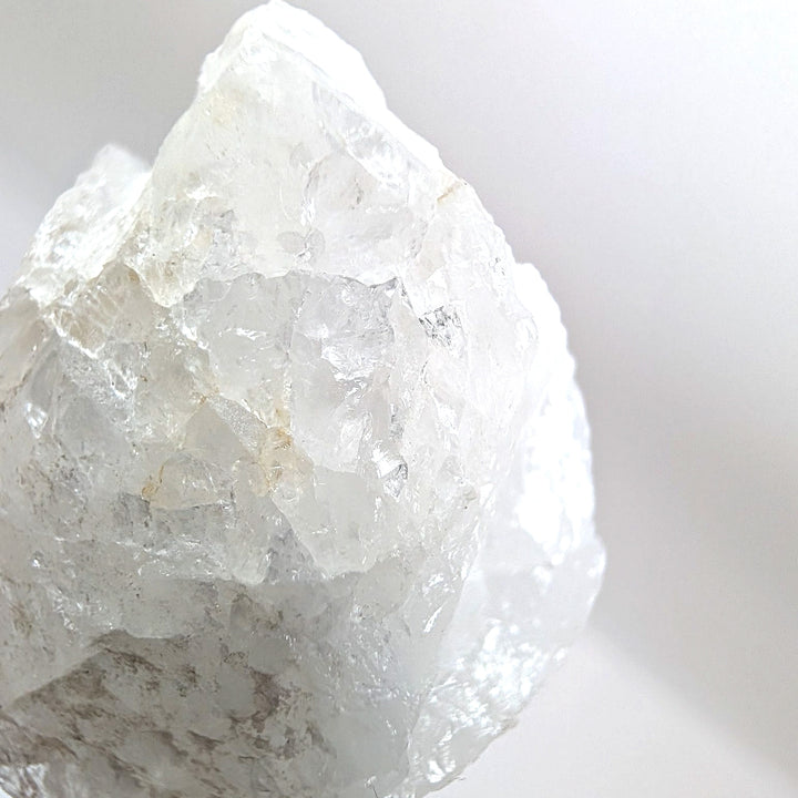White Azeztulite Raw Crystal Specimen High Frequency Quartz