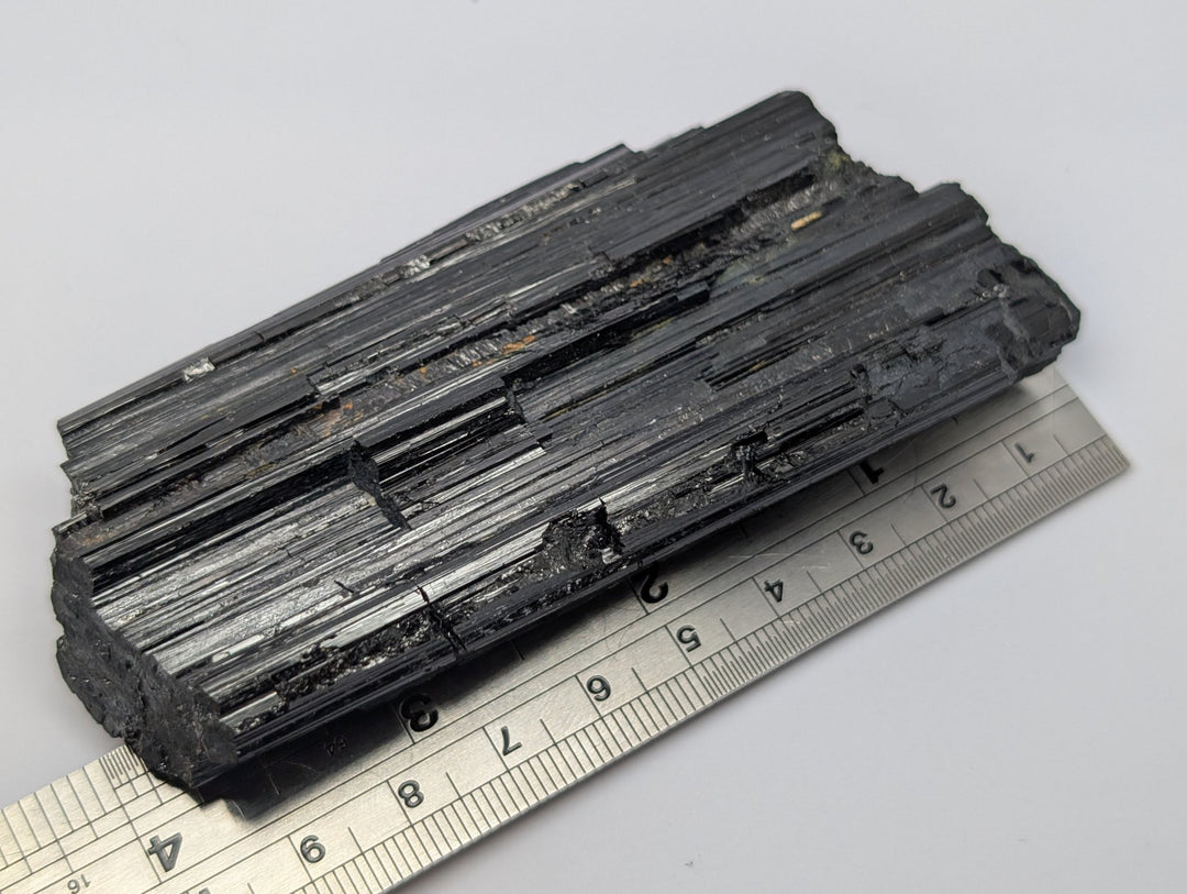 Black Tourmaline Specimen 144g Large Raw Columnar Crystal