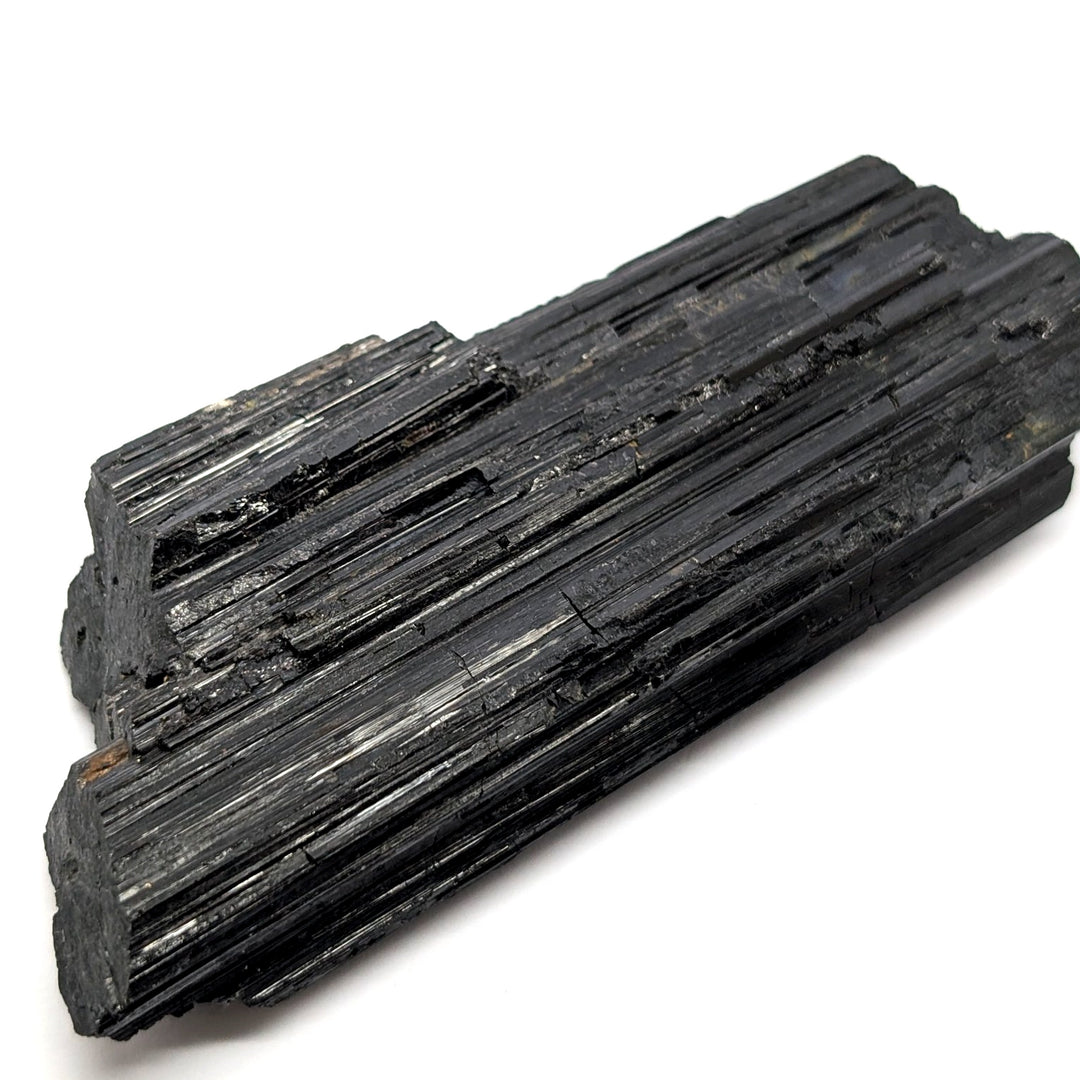 Black Tourmaline Specimen 144g Large Raw Columnar Crystal