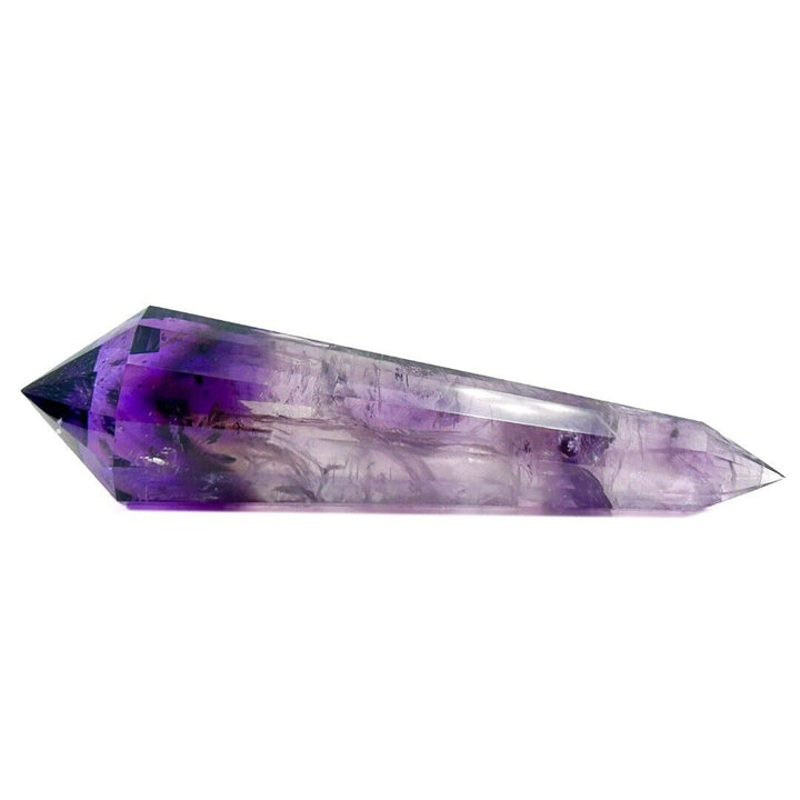 Amethyst 11 Sided Crystal Cut Vogel Reiki Wand Brazil ( 496989 )