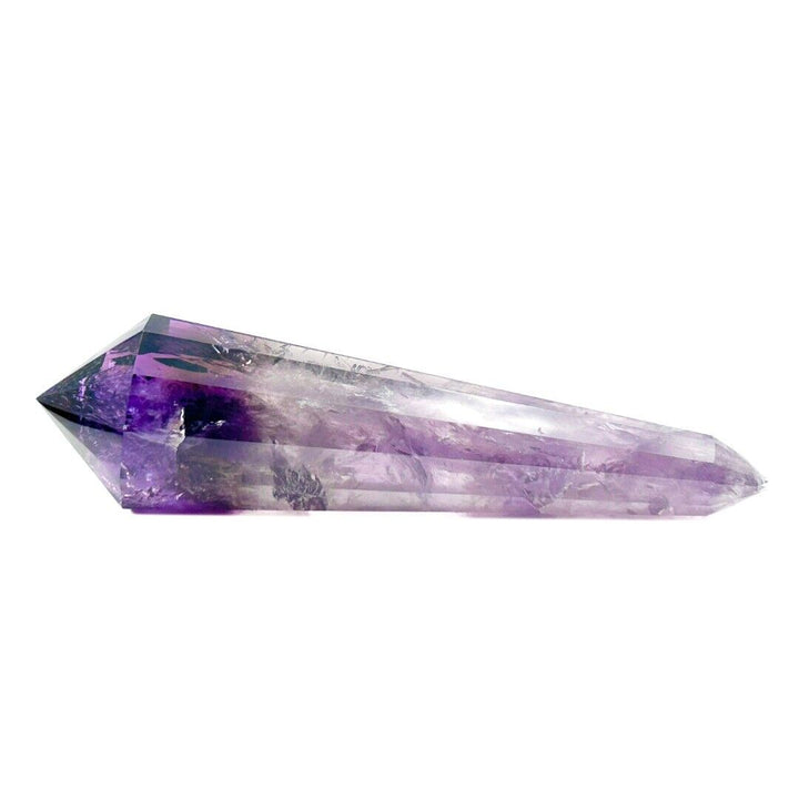 Amethyst 11 Sided Crystal Cut Vogel Reiki Wand Brazil  ( 797639 )