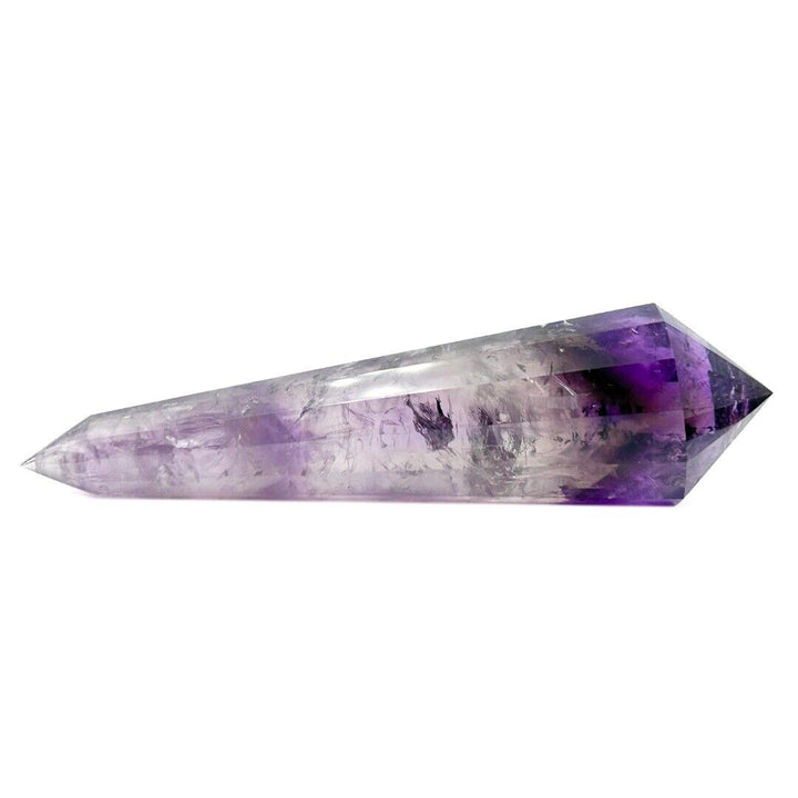 Amethyst 11 Sided Crystal Cut Vogel Reiki Wand Brazil  ( 797639 )