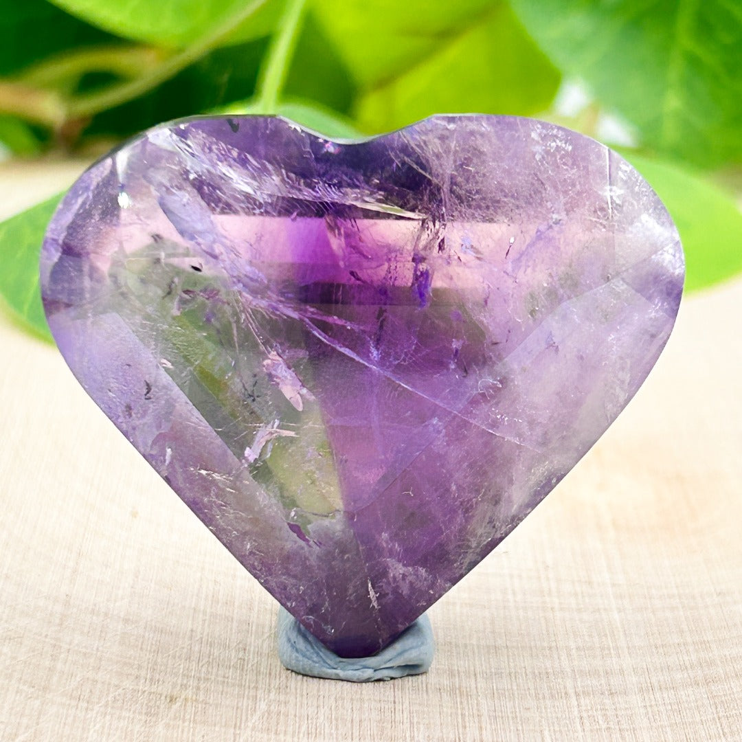 Super Seven  Melody Stone Polished Heart ( 29 )