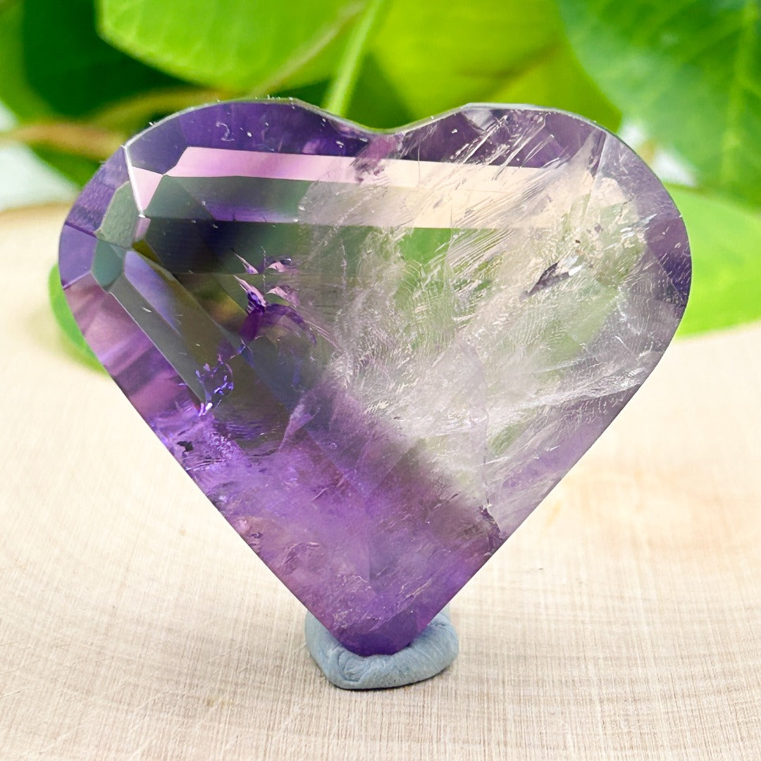Super Seven  Melody Stone Polished Heart ( 31 )