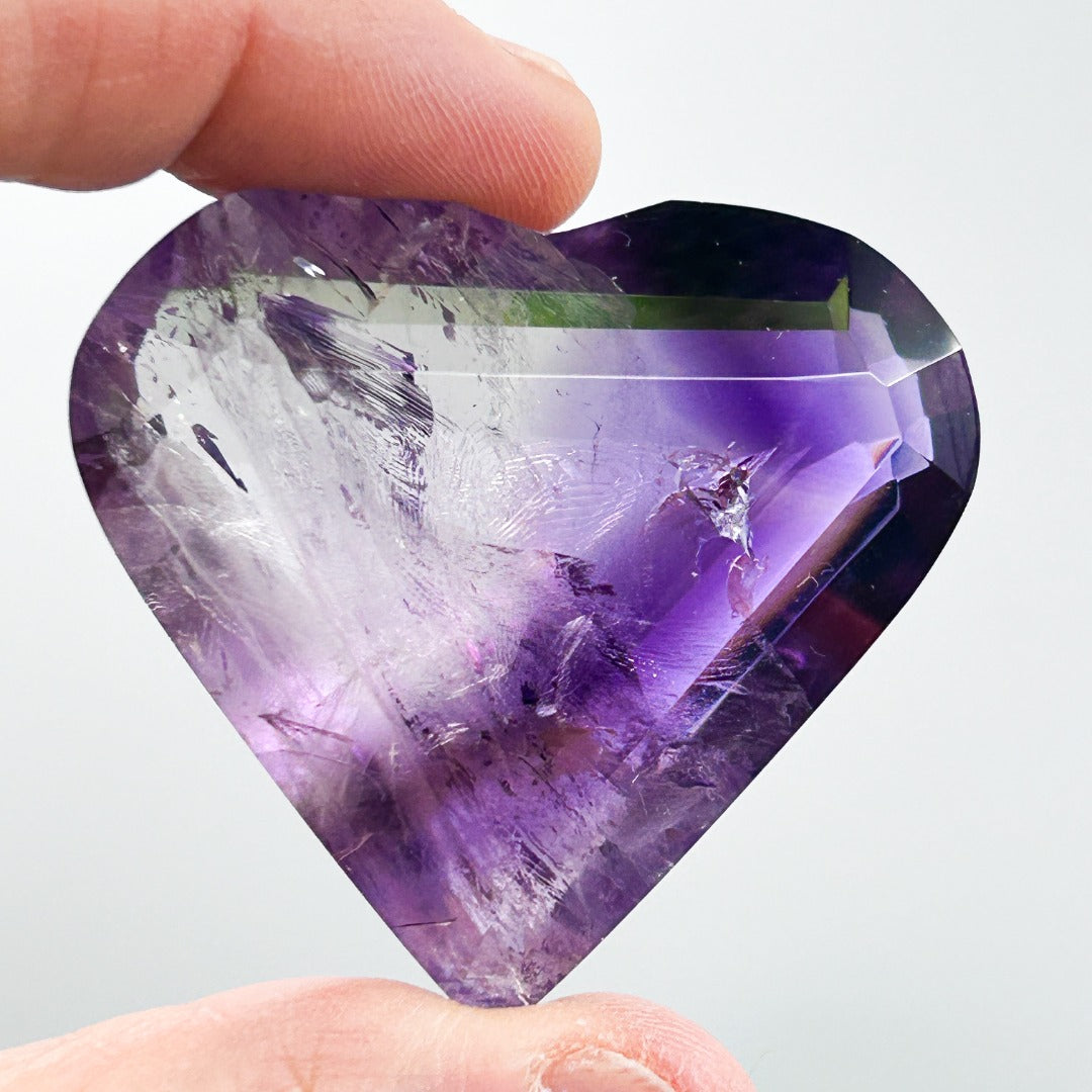 Super Seven  Melody Stone Polished Heart ( 31 )