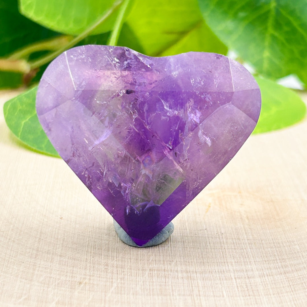 Super Seven  Melody Stone Polished Heart ( 33 )