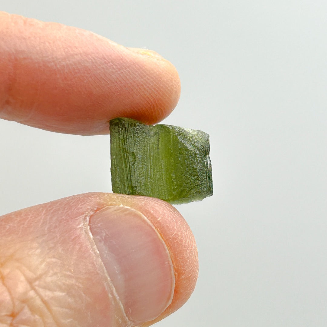 Moldavite Natural Tektite Powerful Crystal 2gm ( 2 )