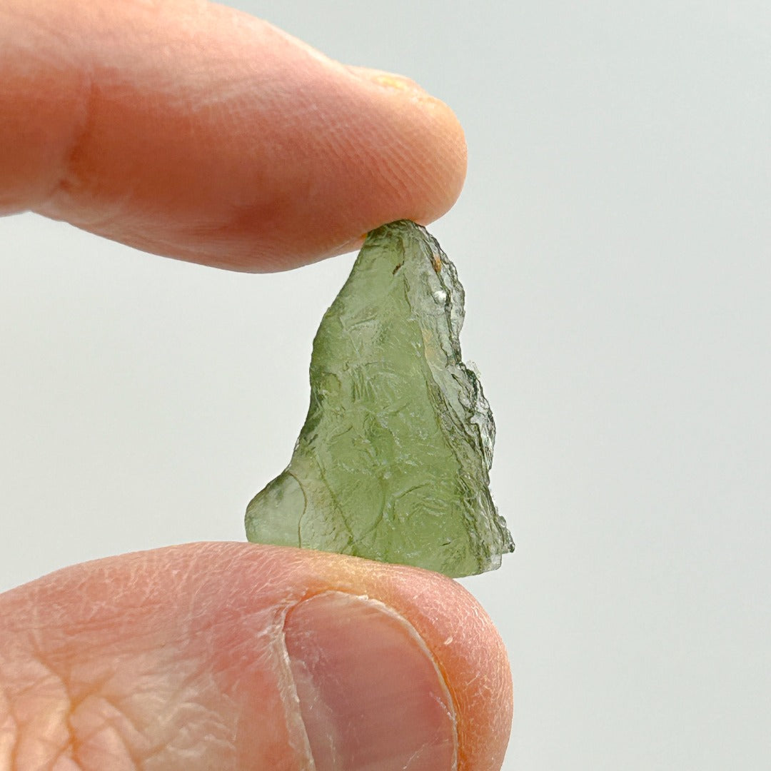 Moldavite Natural Tektite Powerful Crystal 1.4gm ( 8 )
