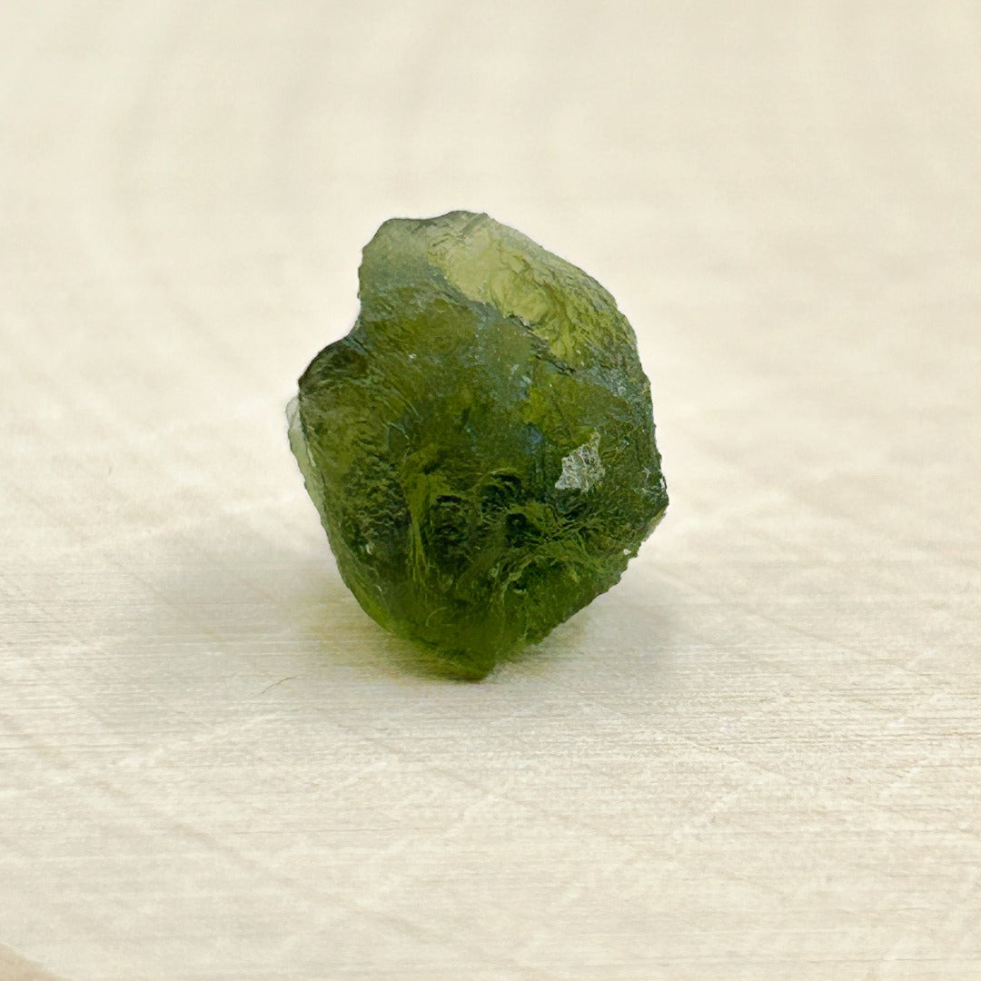 Moldavite Natural Tektite Powerful Crystal 1.8gm ( 12 )