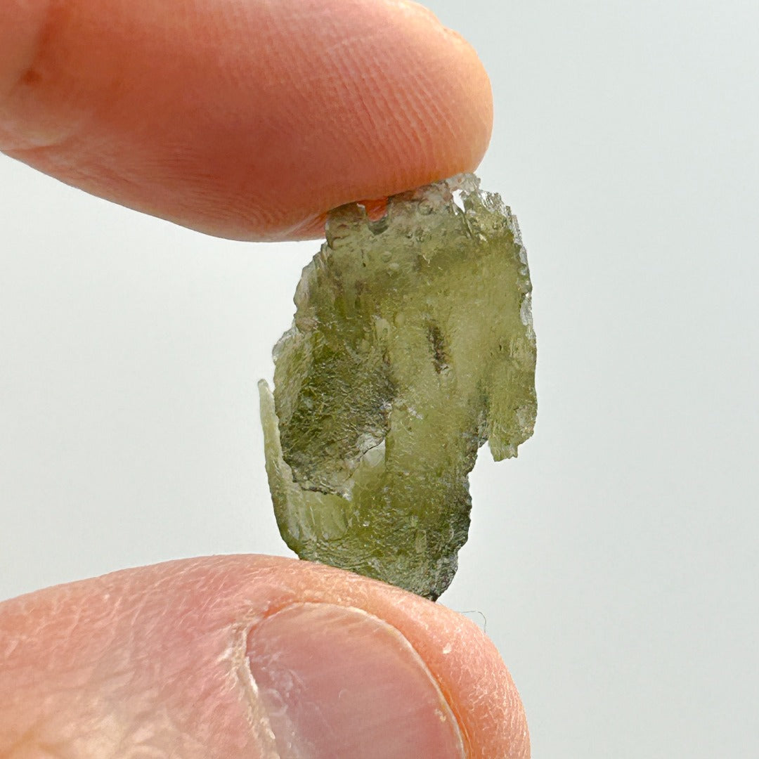 Moldavite Natural Tektite Powerful Crystal 1.25gm ( 21 )