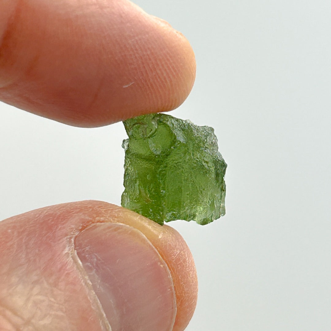 Moldavite Natural Tektite Powerful Crystal 1.3gm ( 23 )