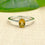 Citrine Oval 7x5 Sterling Silver Ring Size 9