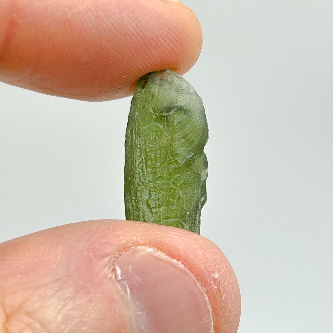Moldavite Natural Tektite Powerful Crystal 1.45gm ( 50 )
