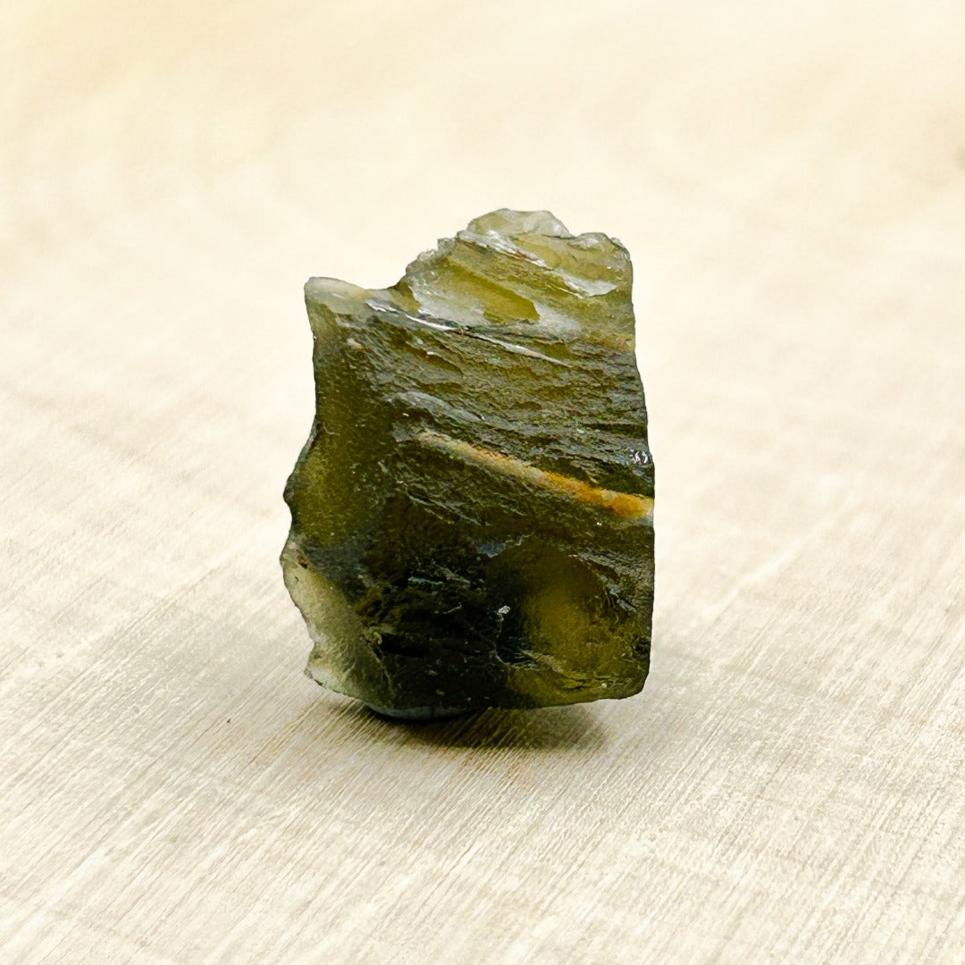 Moldavite Natural Tektite Powerful Crystal 2.8gm ( 55 )