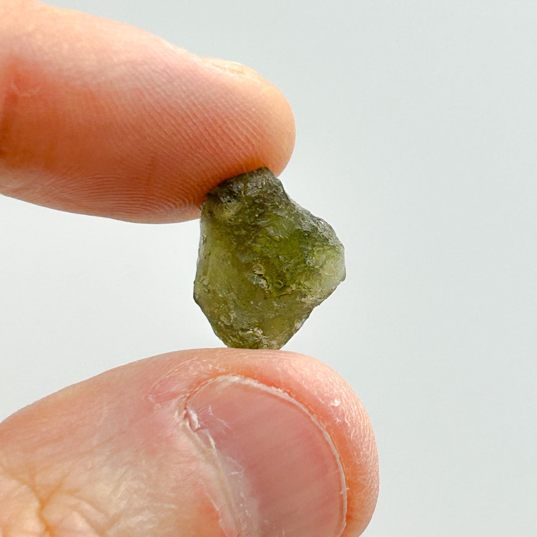 Moldavite Natural Tektite Powerful Crystal 1.3gm ( 60 )