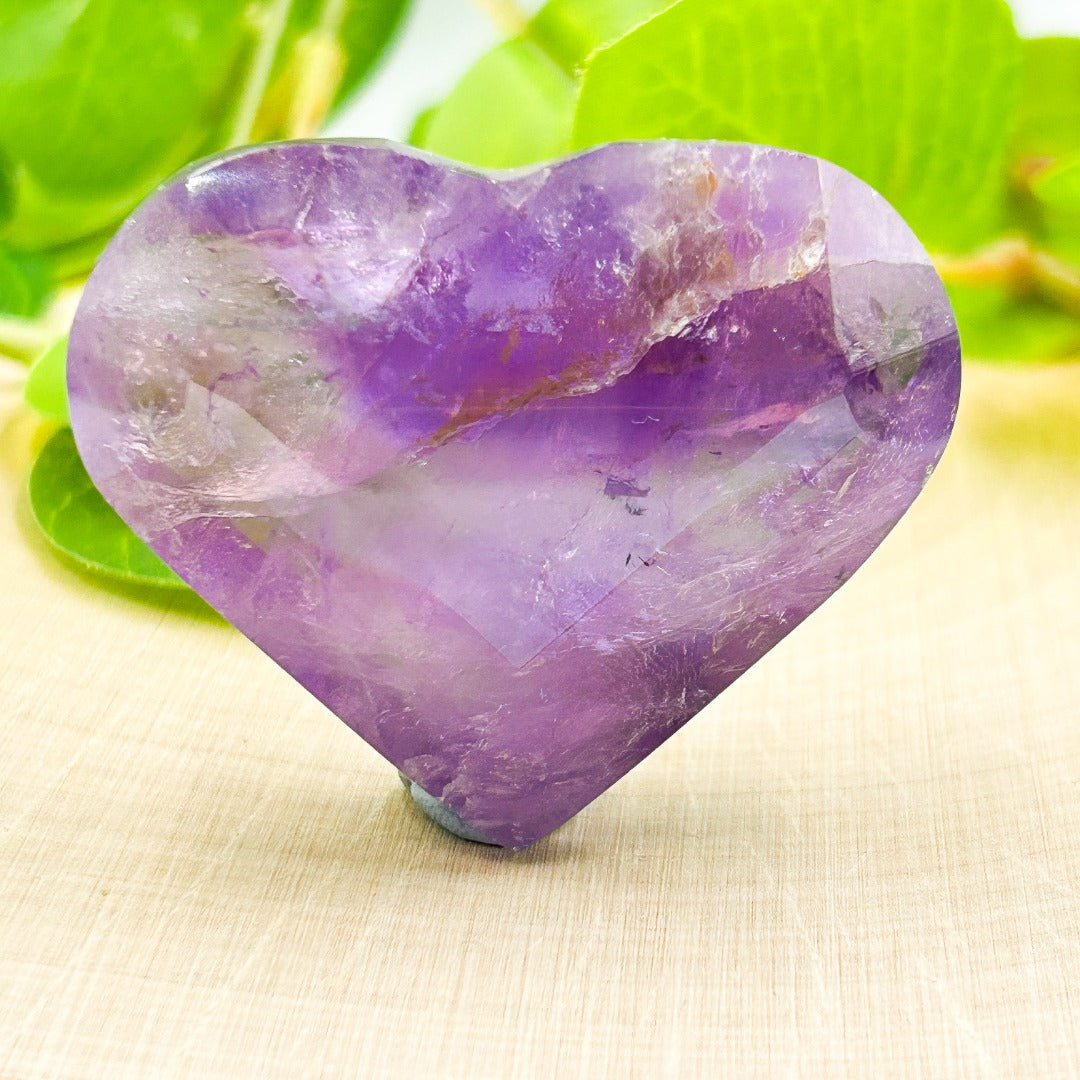 Super Seven  Melody Stone Polished Heart ( 35 )