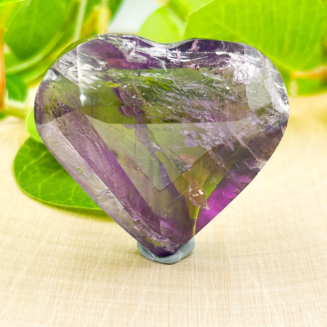 Super Seven  Melody Stone Polished Heart ( 37 )
