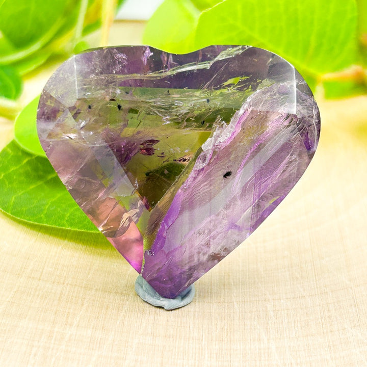 Super Seven  Melody Stone Polished Heart ( 37 )