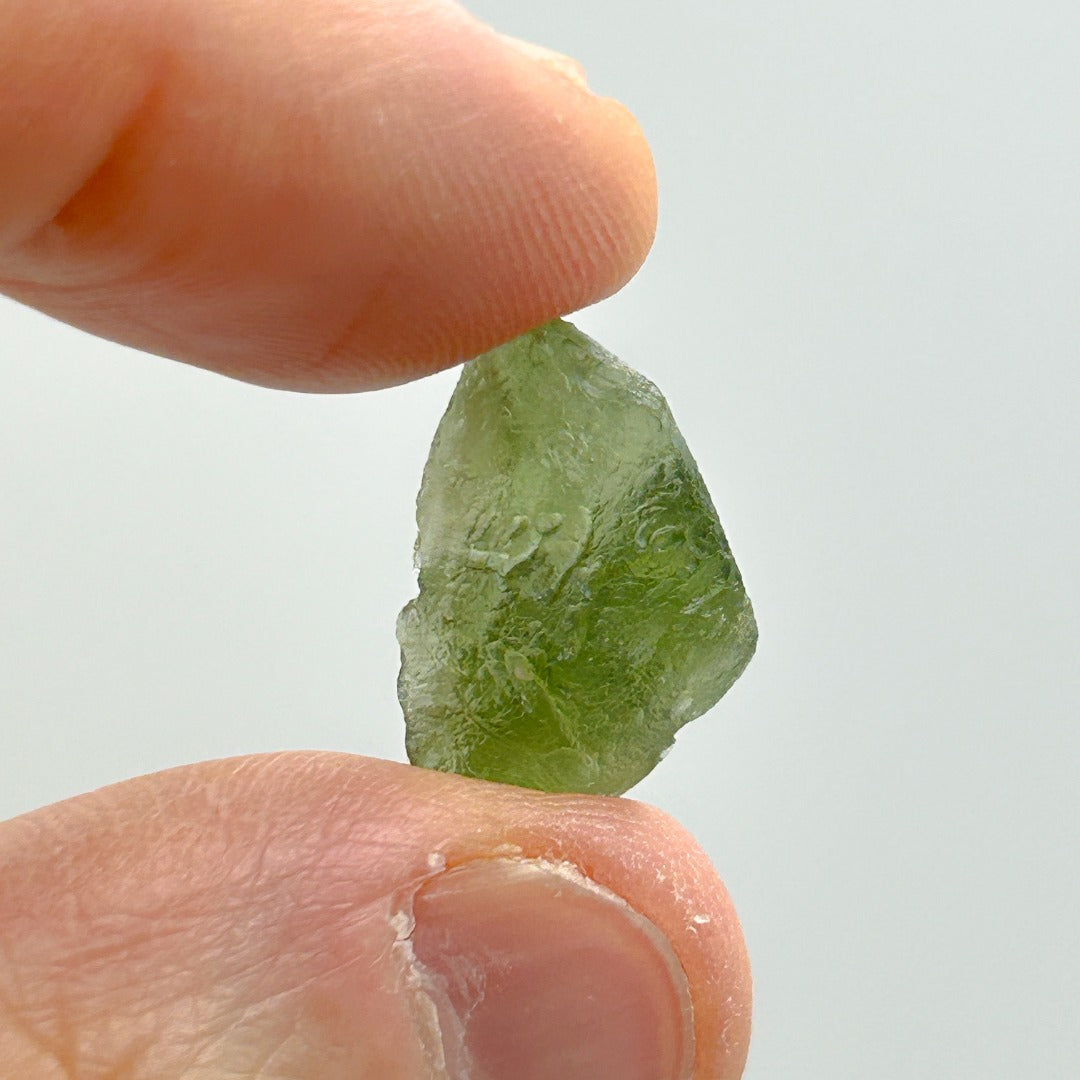 Moldavite Natural Tektite Powerful Crystal 1.26gm ( 97 )