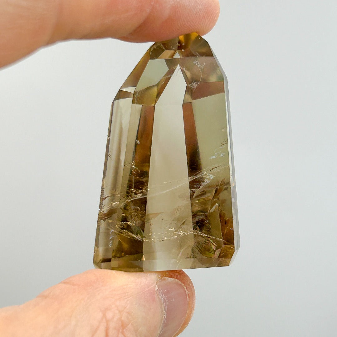 Citrine Crystal Polished Point from Minas Gerais Brazil ( 6 )