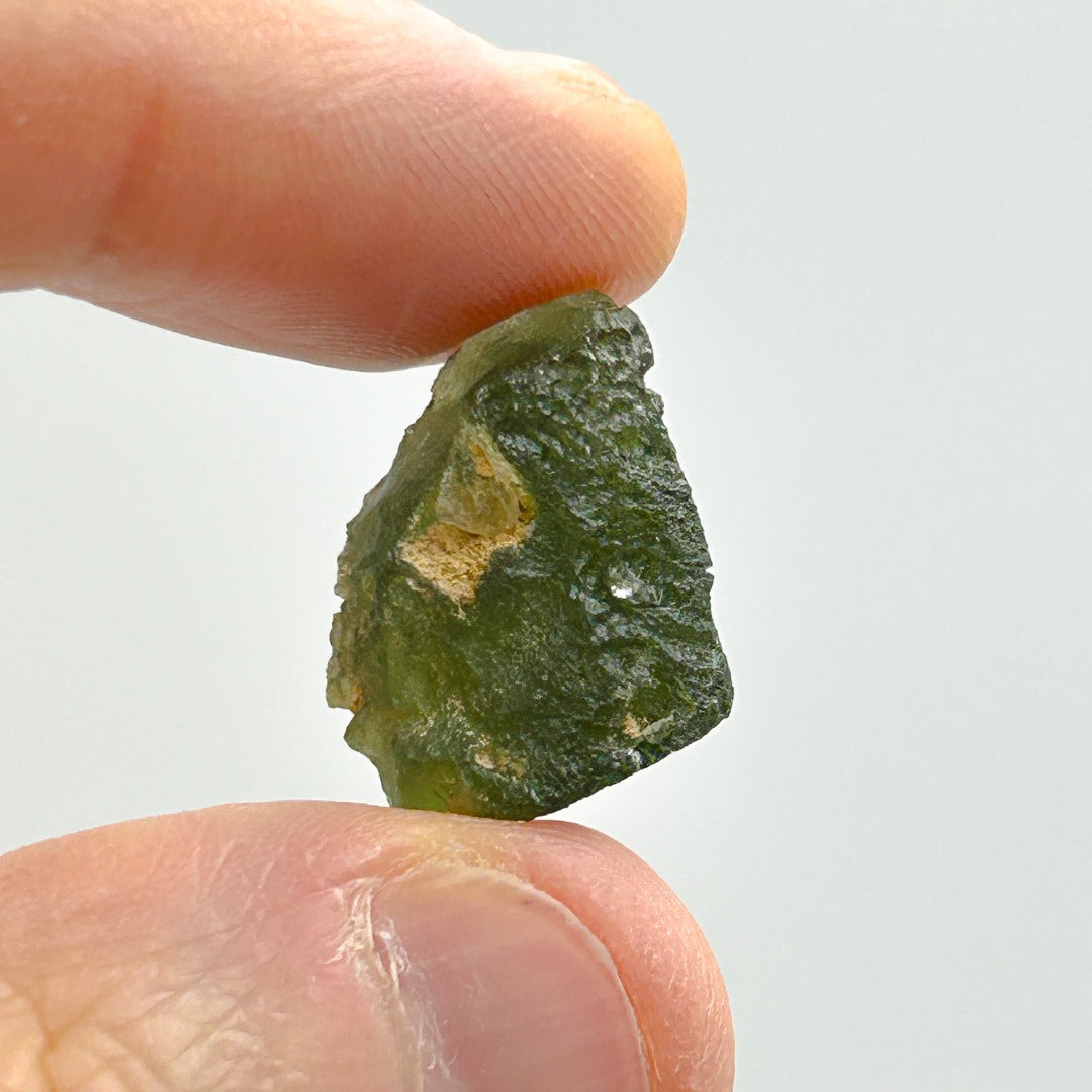 Moldavite Natural Tektite Powerful Crystal 3.8gm ( 132 )