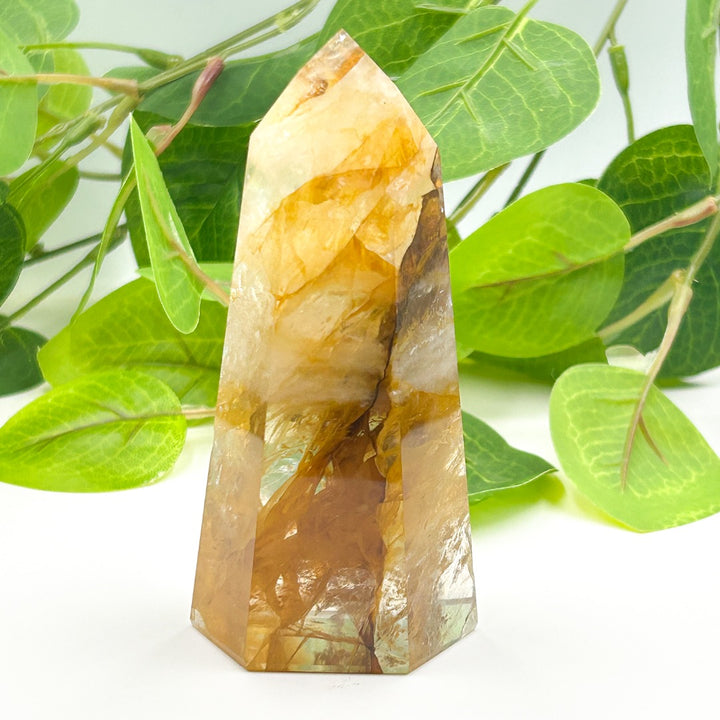 Golden Healer Quartz Tower Point Crystal ( 2 )