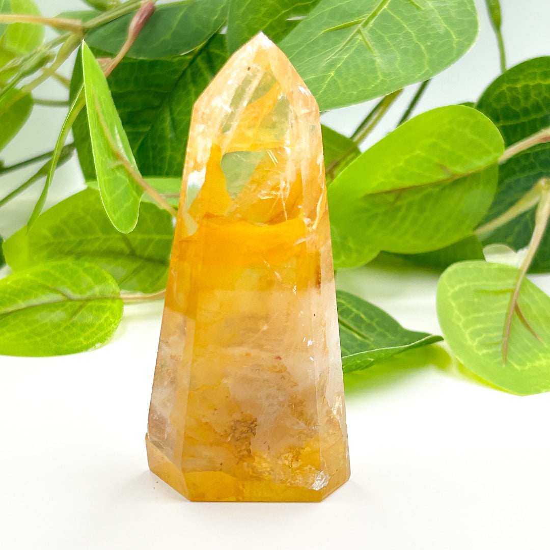 Golden Healer Quartz Tower Point Crystal ( 4 )