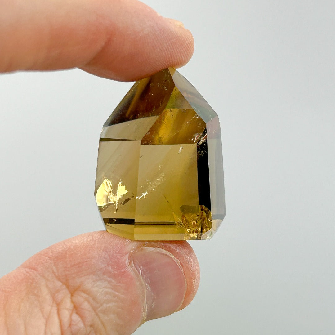 Citrine Crystal Polished Point from Minas Gerais Brazil ( 17 )