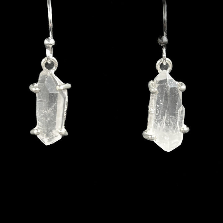 Herkimer Diamond Sterling Silver Earrings ( HD1 )