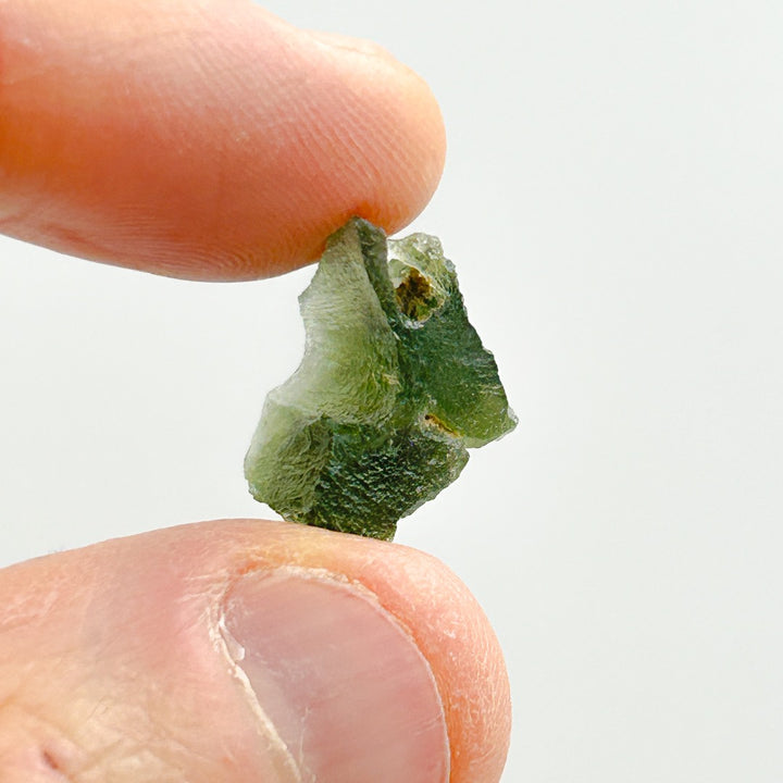 Moldavite Natural Tektite Powerful Crystal 2.2gm ( 2 )