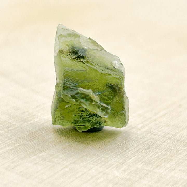 Moldavite Natural Tektite Powerful Crystal 2.2gm ( 2 )