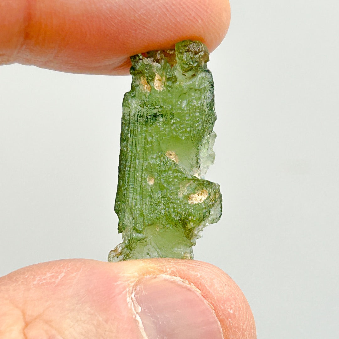 Moldavite Natural Tektite Powerful Crystal 2.4gm ( 3 )