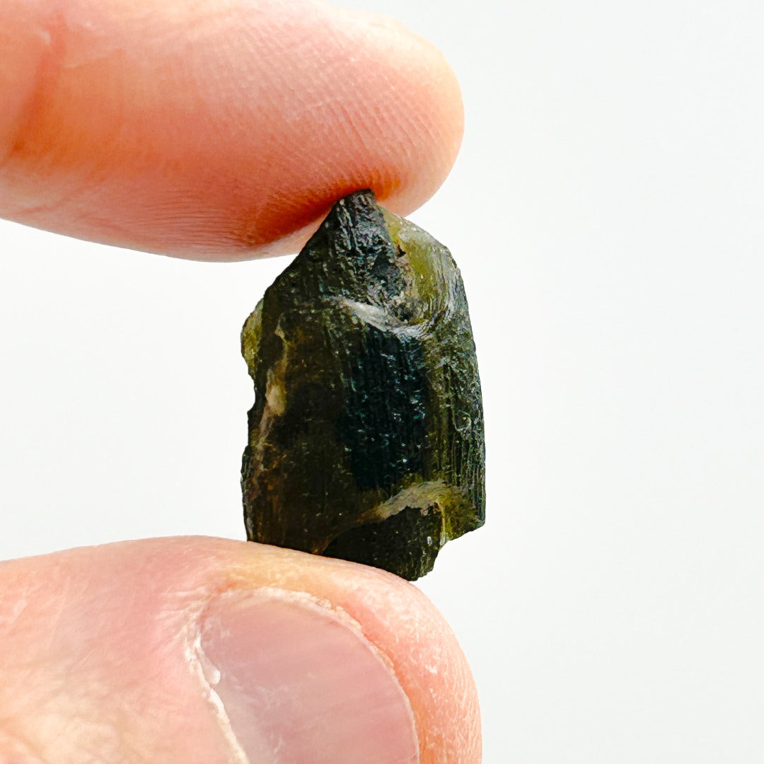 Moldavite Natural Tektite Powerful Crystal 1.2gm ( 8 )