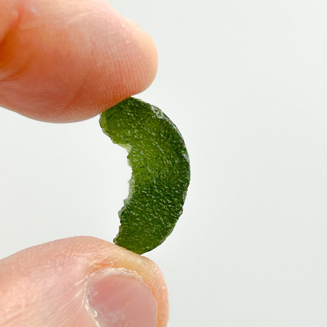 Moldavite Natural Tektite Powerful Crystal 1.8gm ( 9 )