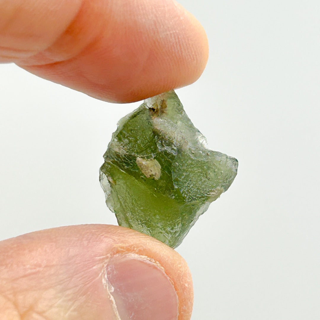 Moldavite Natural Tektite Powerful Crystal 2.4gm ( 13 )