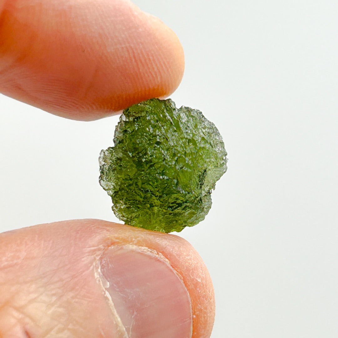 Moldavite Natural Tektite Powerful Crystal 1.6gm ( 17 )