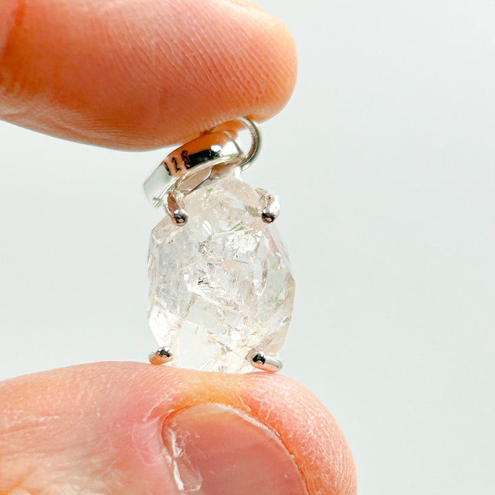 Herkimer Diamond Sterling Silver Pendant ( 7 )