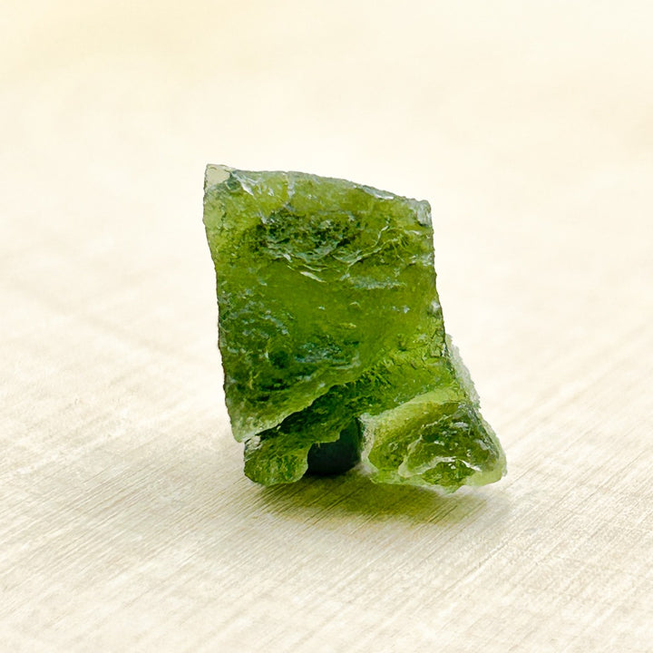 Moldavite Natural Tektite Powerful Crystal 2gm ( 2 )