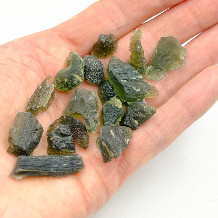 Moldavite Natural Tektites Powerful Crystals 30gm  ( W1 )